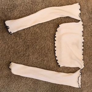 Never worn Forever 21 ribbed crop top